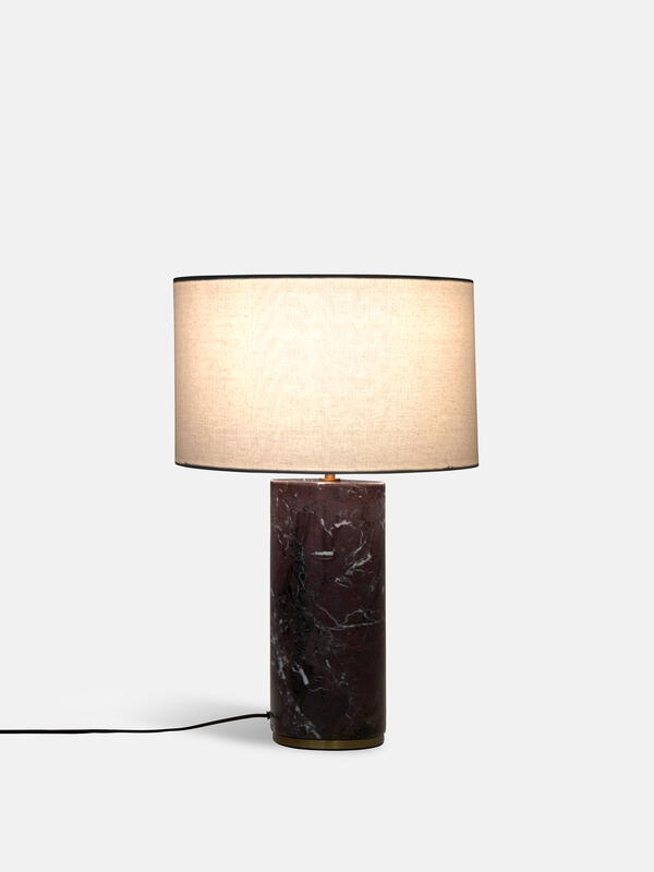 Remi Marble Table Lamp, Red, US - Soho Home