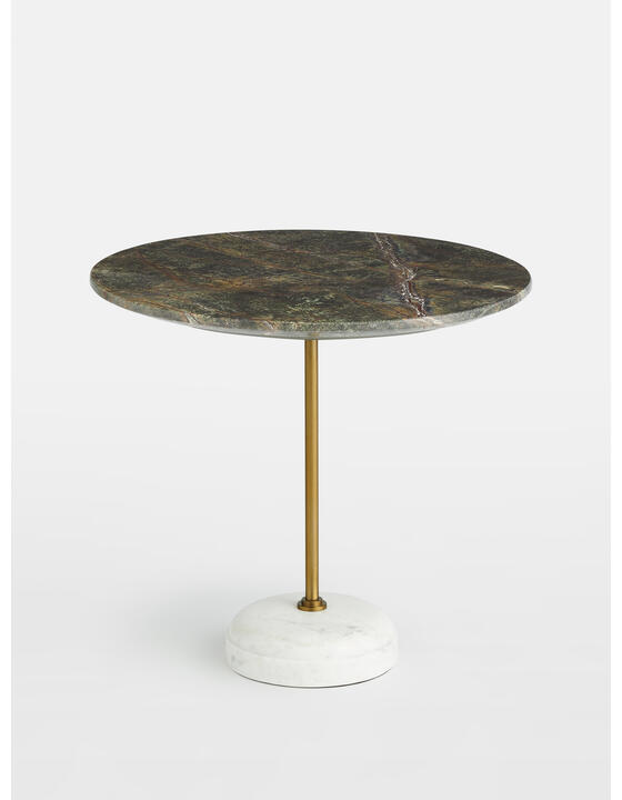 Fleet Side Table, Large/Low, Jurassic Green Marble Soho Home