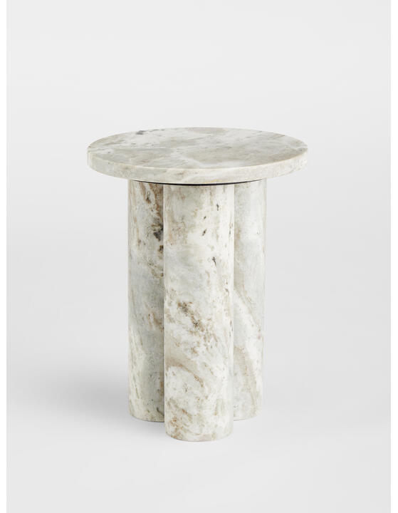 Tisbury Side Table, Fantasy Brown Marble Soho Home