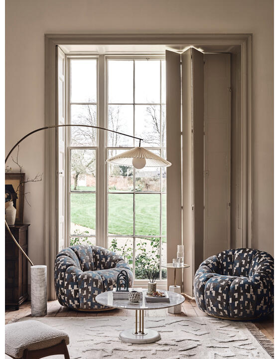 Garret Armchair, Inverberg Teal, US Soho Home