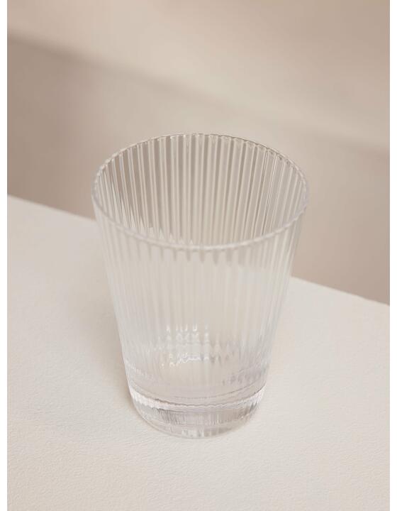 Fluted Rocks Glass, Set of Four Soho Home