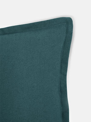 Noa Large Square Cushion - Teal - Hover Image