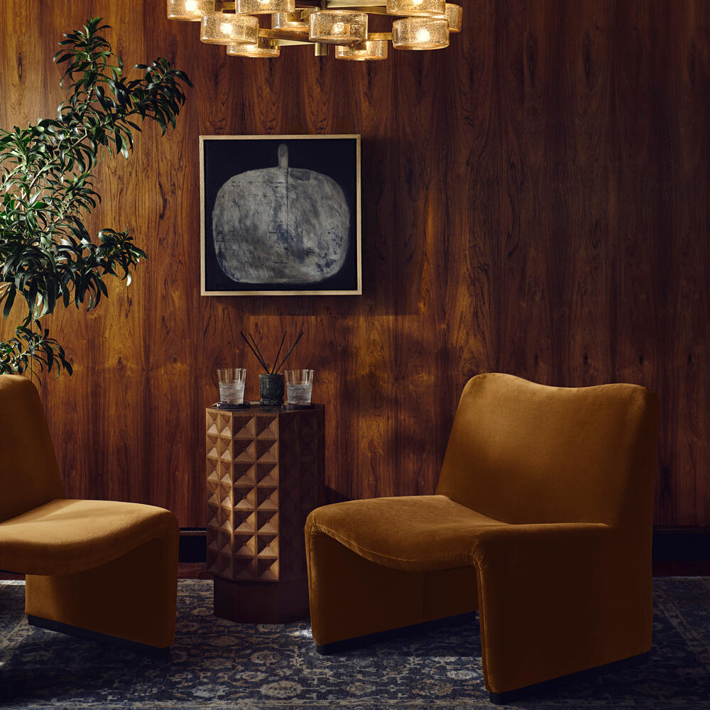 Lovett Armchair - Velvet - Mustard - Lifestyle - Image 3